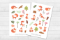 Preview: Fuchs Wald Sticker Set